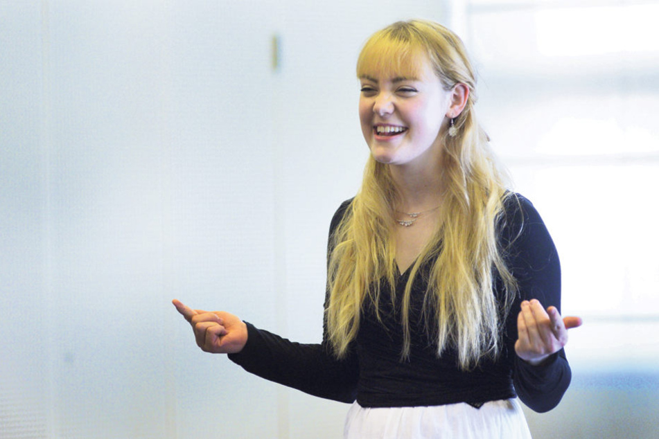 So sieht ein Weihnachtsengel aus: Mal sehen, ob sich Vera Schulze (21) beim Castingfinale durchsetzt.