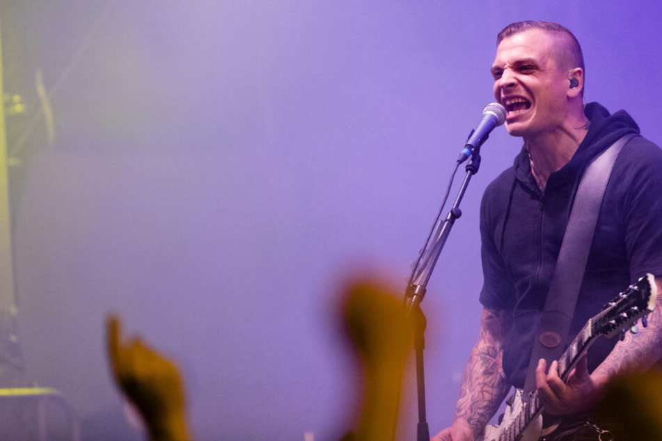 Sänger Philipp Burger der Deutschrock-Band Frei.Wild.