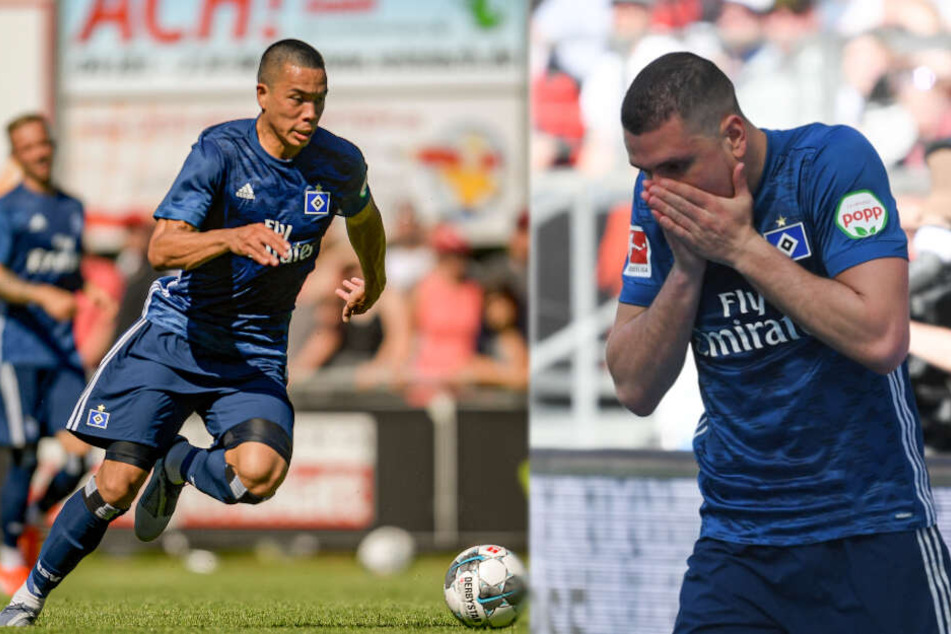 Bobby Wood (links) und Kyriakos Papadopoulos haben beim HSV keine Zukunft mehr.