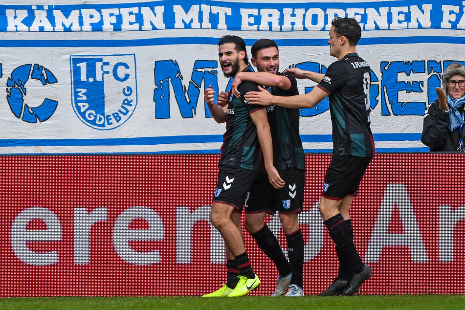 Durch ein tolles Tor von Mohammed El Hankouri konnte sich der 1. FC Magdeburg früh feiern lassen.