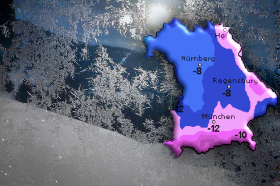 In der Nacht zum Montag sollen die Temperaturen in Bayern weit unter den Gefrierpunkt fallen.