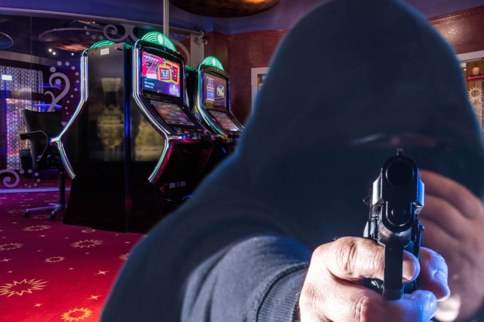 Der maskierte Räuber versuchte bei einem Gast der Spielhalle weitere Beute zu machen. (Symbolbild)