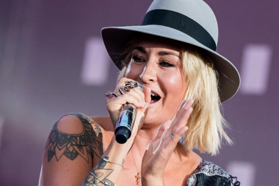 Sarah Connor singt im Mai beim Public Viewing zum Eurovison Song Contest in Hamburg.