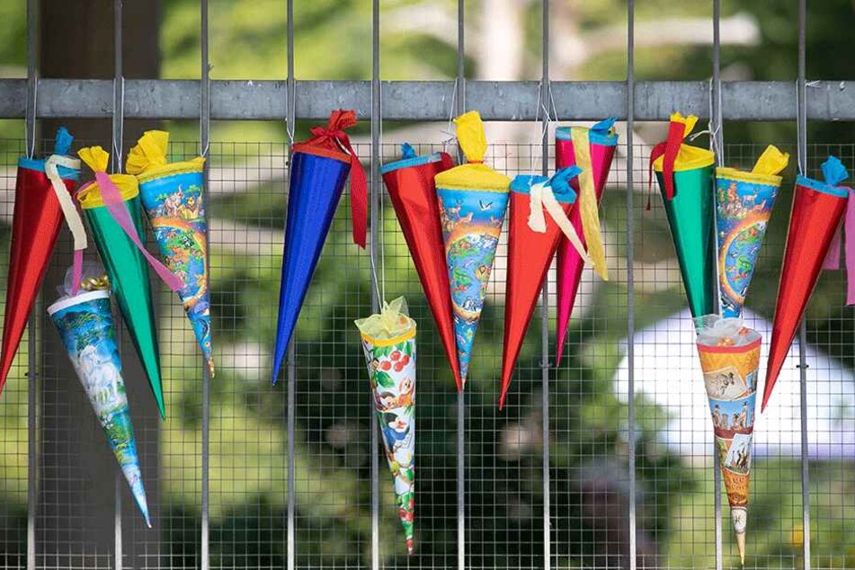 Im Dresdner Zoo gab es Zuckertüten, solange der Vorrat reichte.
