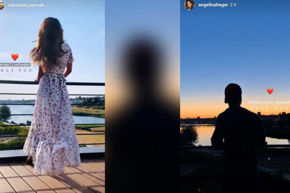 Bei Angelina Heger und Sebastian Pannek stehen die Zeichen auf Liebe. (Bildmontage)