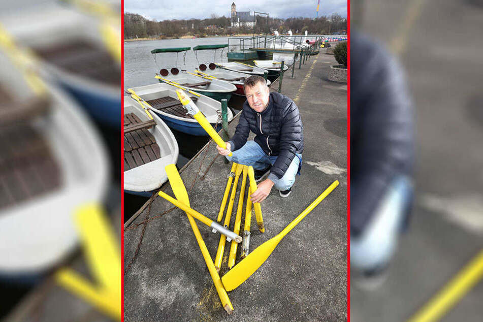 Hatte im April noch mit Vandalismus am Schlossteich zu kämpfen: Gondelstation-Betreiber Falko Hirsch (45).