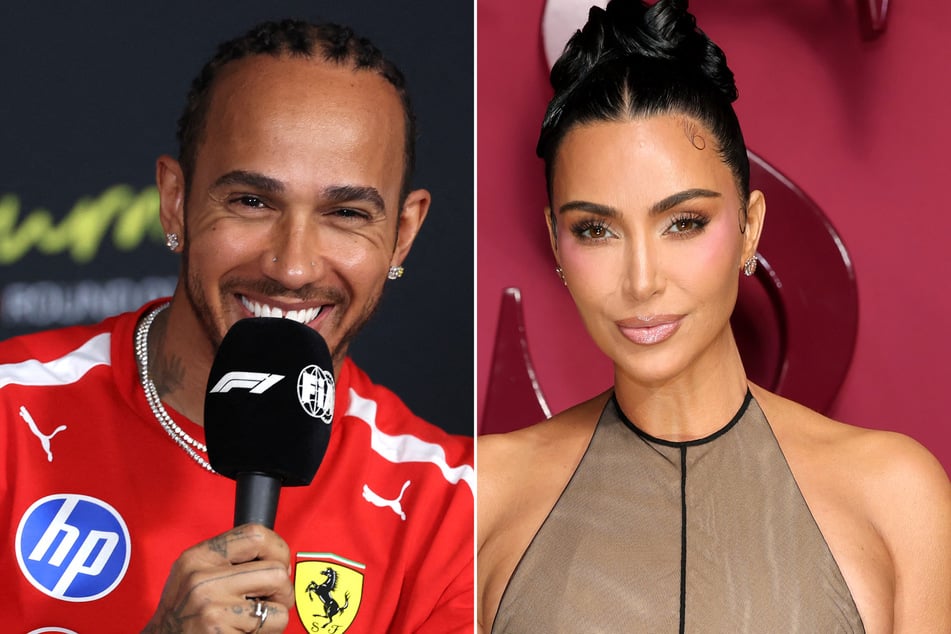 Lewis Hamilton (l.) and Kim Kardashian are said to be "going strong" after seemingly going public with their blossoming romance last month.