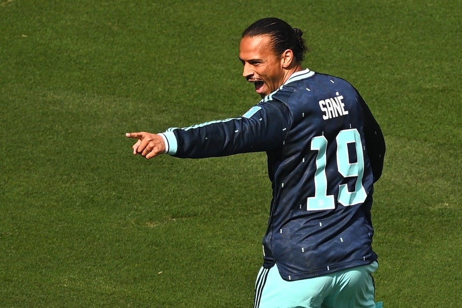 Leroy Sane (30) bejubelt seinen Treffer zum 1:0 aus Sicht der Deutschen.