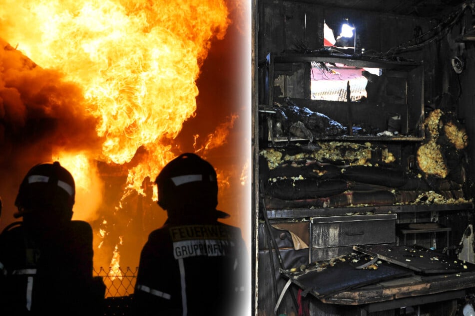 Chemnitz: Drama in Chemnitzer Kleingartenverein: Feuer zerstört mehrere Gartenlauben