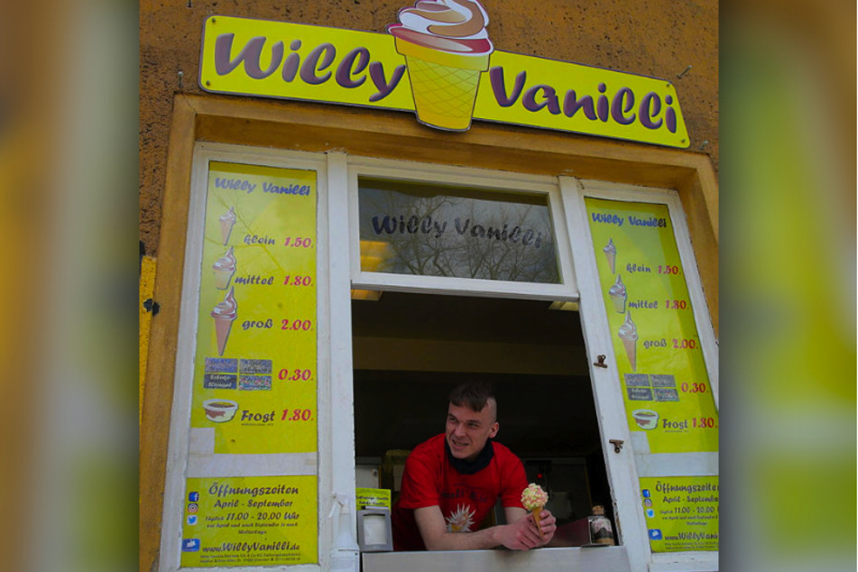 Qualität spricht sich rum: Wenn Knižka nächstes Mal in Dresden ist, will er unbedingt ein Eis von Willy Vanilli essen.