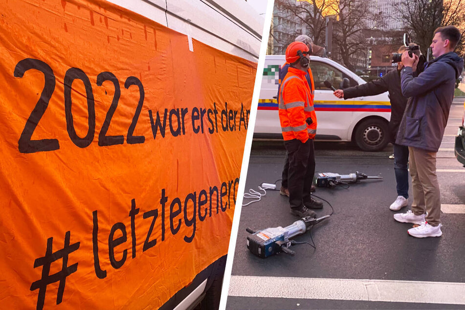 "Letzte Generation" mit Presslufthammer vorm Verkehrsministerium: "2022 war erst der Anfang"