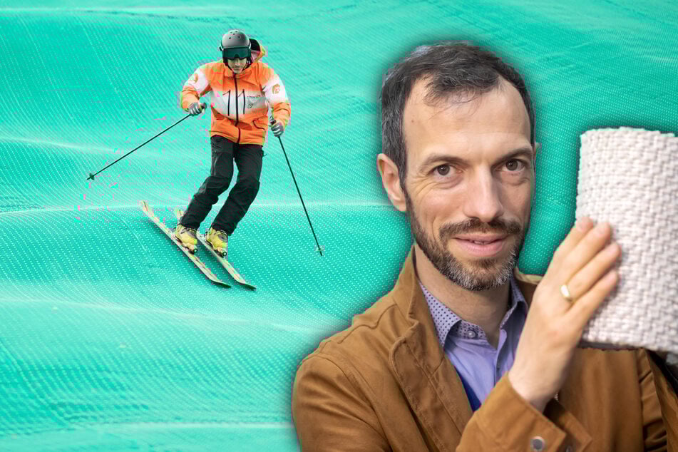 Winterlandschaft aus Textilschnee: Chemnitzer Firma baut Ski-Paradies in Dänemark