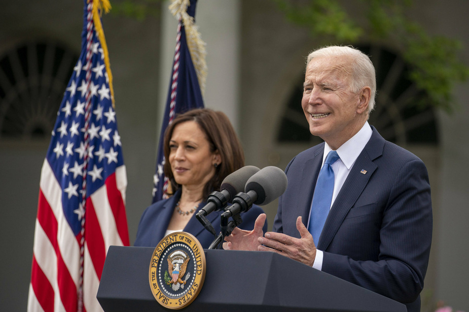 President Joe Biden announced the updated CDC guidelines in a press conference in the White House Rose Garden.