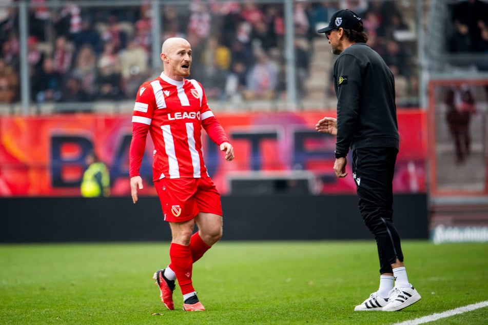 Maximilian Krauß und sein Trainer Pele Wollitz (59) waren nicht immer einer Meinung.