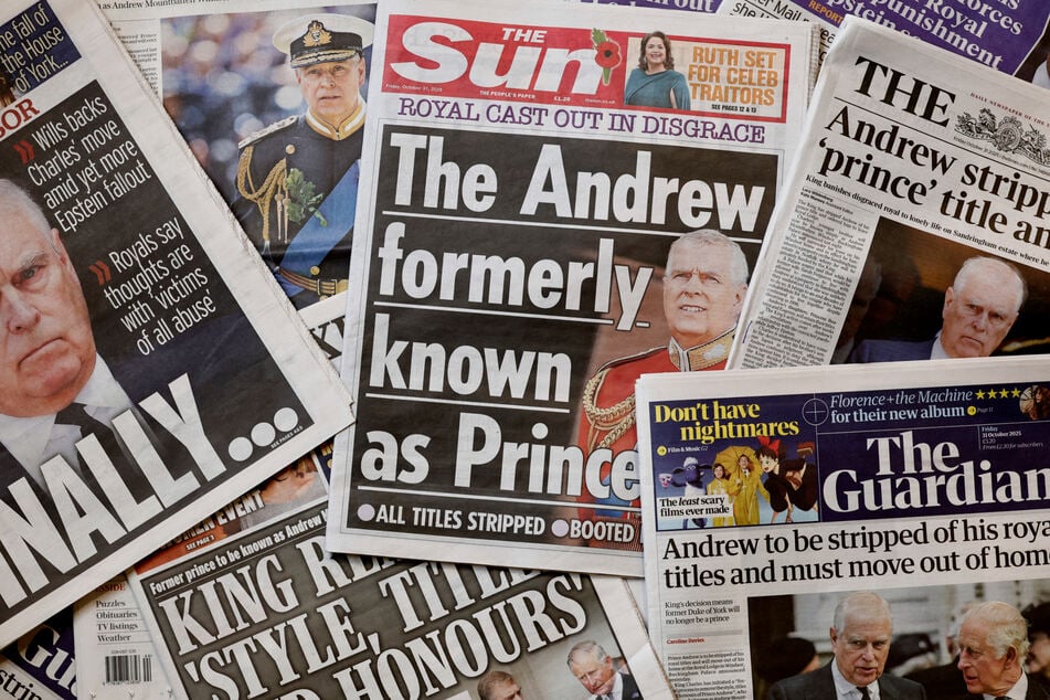 Andrew Mountbatten-Windsor was stripped of his royal titles last month.