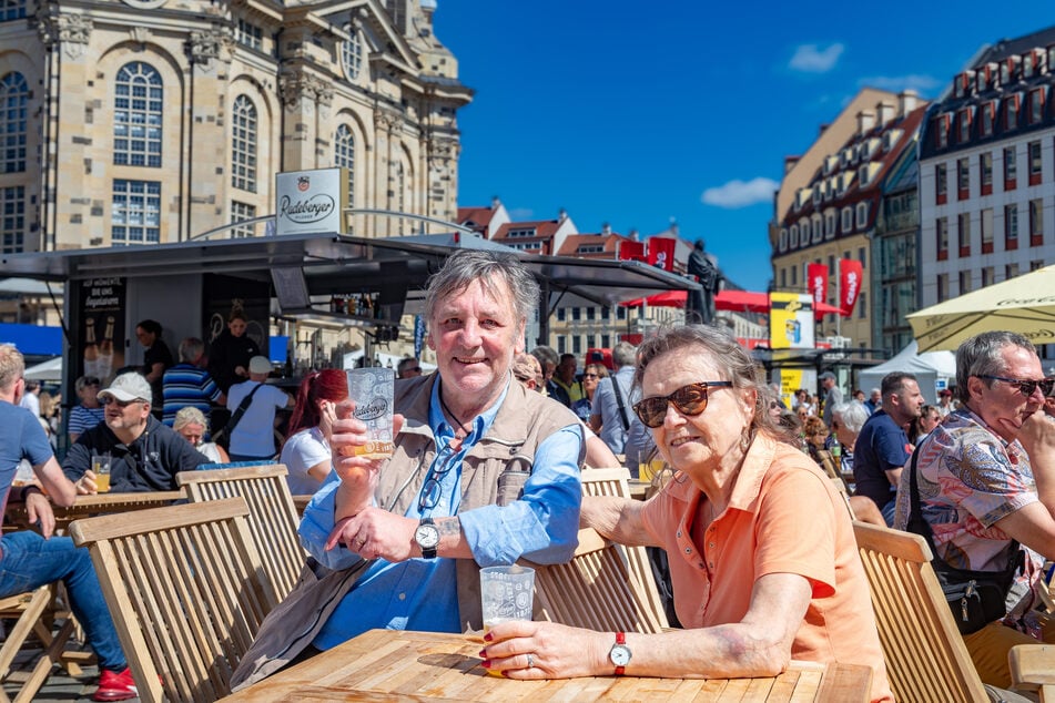 Der Besuch von Wolfgang (75) und Hildegard Schweigert (75) beim Stadtfest war eher Zufall.
