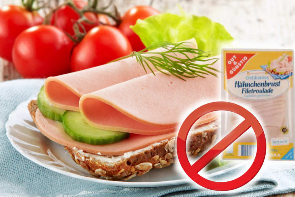 Die "Gut&Günstig Delikatess Hähnchenbrust-Filetroulade" wird zurück gerufen. (Bildmontage)