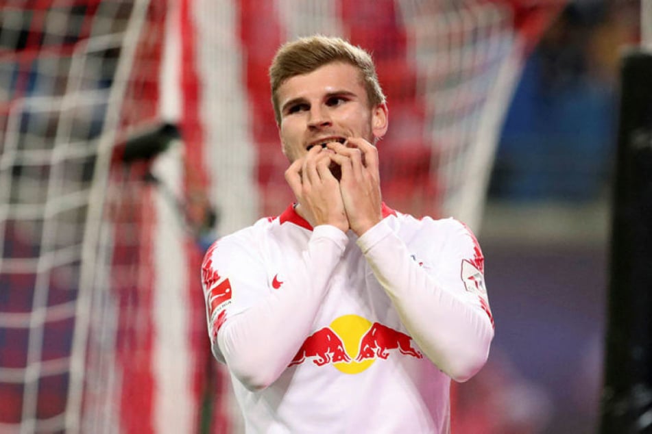 Fehlte gegen sein Jugend- und Ex-Verein das Glück: RB Leipzigs Nationalstürmer Timo Werner wurde zudem ein Abseitstor aberkannt.