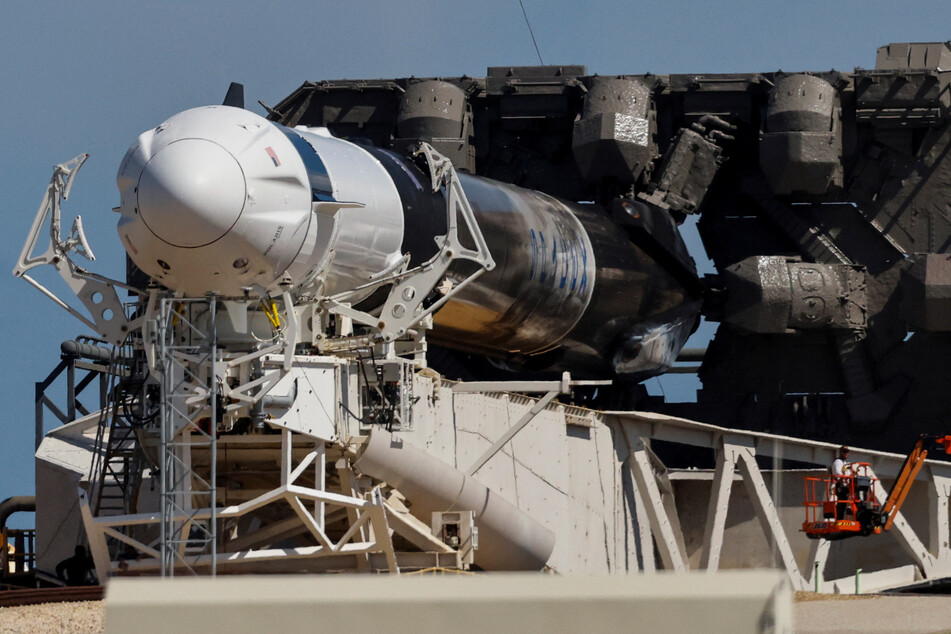 The SpaceX Dragon capsule is set to take off on a Falcon 9 rocket carrying four crew members as far as 870 miles into space.