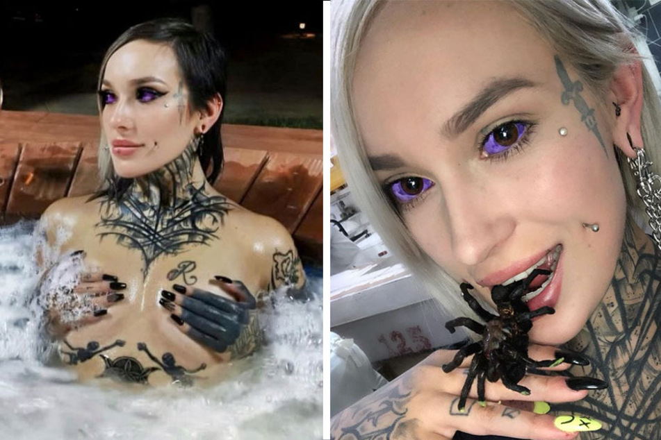 Exotic dancer defends decision to get her eyeballs tattooed