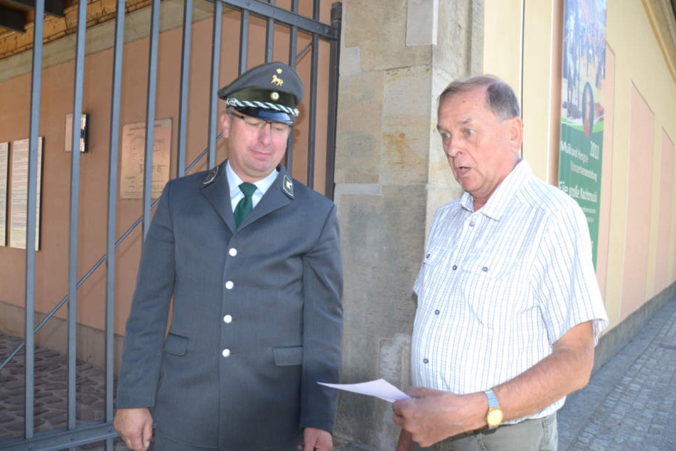 Der Riesaer Jürgen Thomas (68) ärgert sich, umsonst so weit gefahren zu sein.