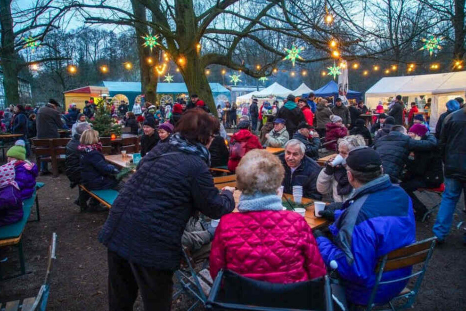 Der Weihnachtsmarkt an der Hofewiese.