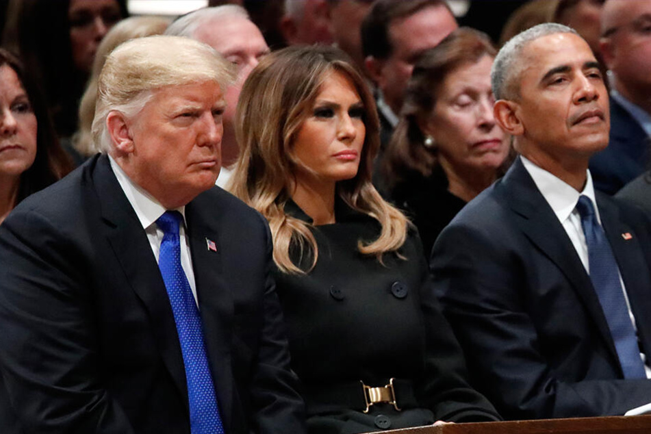 Ziemlich beste Feinde: Die Trumps und die Obamas.