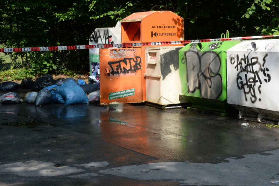 Zwei Liter Blut waren bereits aus dem Container geflossen.