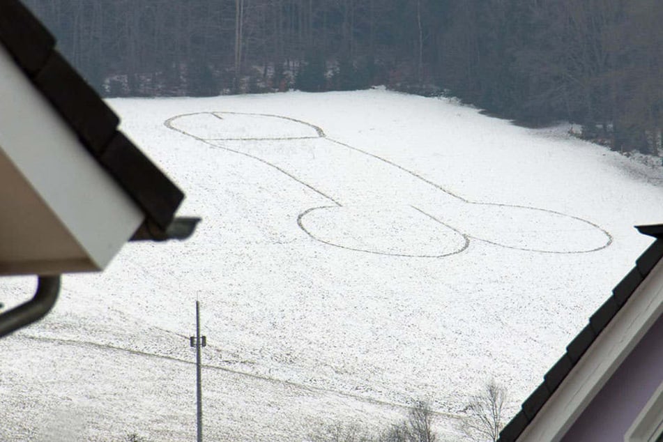 Wer hat den Riesen-Penis in den Schnee gemalt?