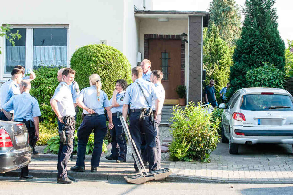 In dem Garten eines Nachbarn konnte der Täter überwältigt werden.