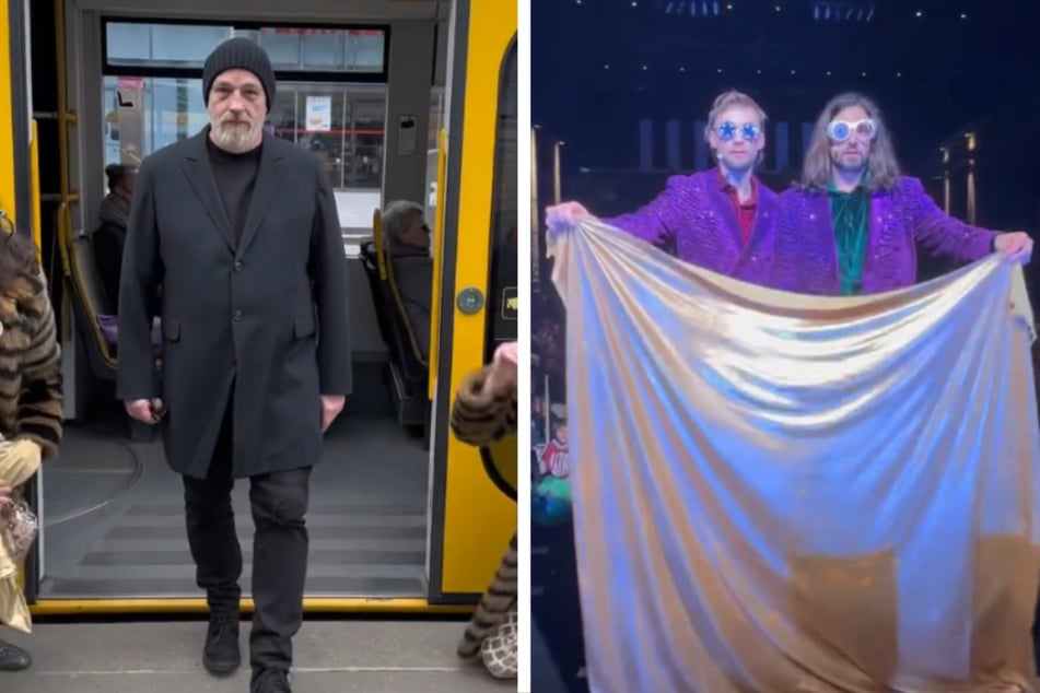Als Überraschungsgast brachten Siegfried & Joy Entertainer Torsten Sträter (56) mit nach Dresden.