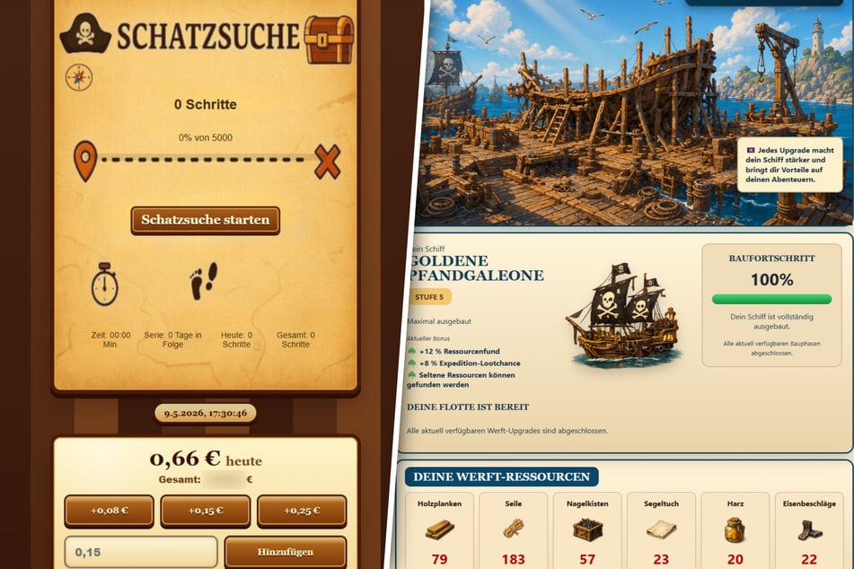 So sehen unterschiedliche Bereiche in der App aus, die aktuell von rund 200 Usern genutzt werden.