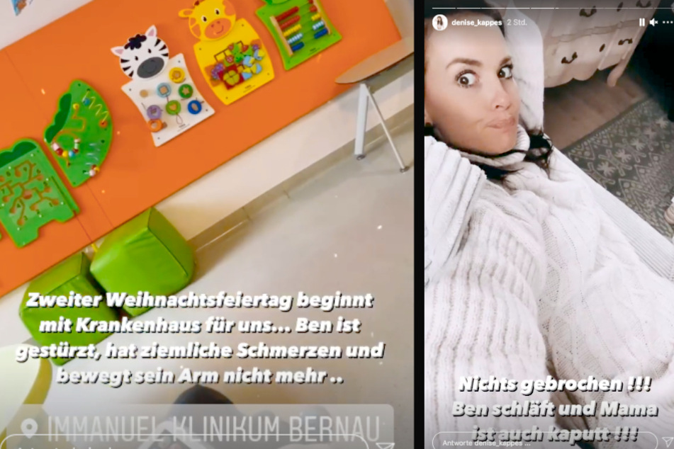 Denisé Kappés (30) musste mit ihrem Söhnchen Ben-Matteo (2) ins Krankenhaus.