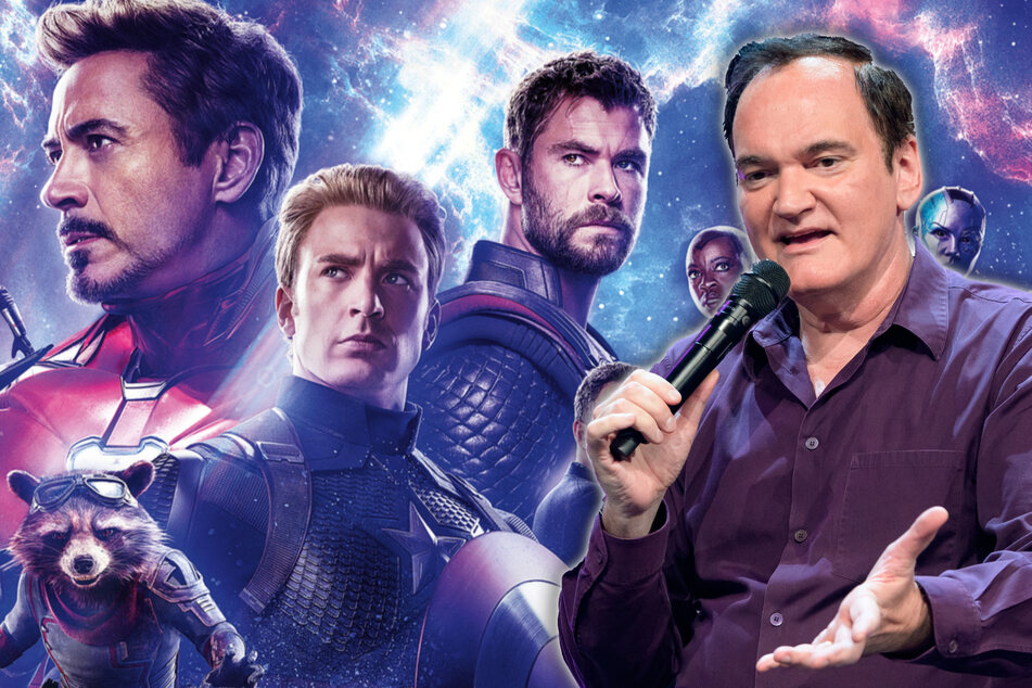 Quentin Tarantino (59, r.) glaubt, dass Marvel-Filme einen schlechten Einfluss auf Hollywood haben.