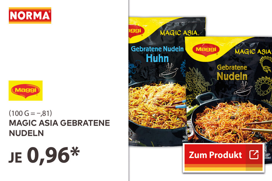 Magic Asia Gebratene Nudeln für 0,96 Euro.