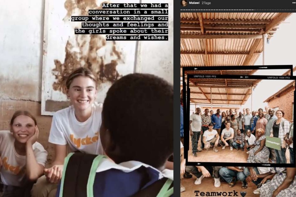 Auf Instagram ließ das Model seine Fans am Projekt teilhaben.