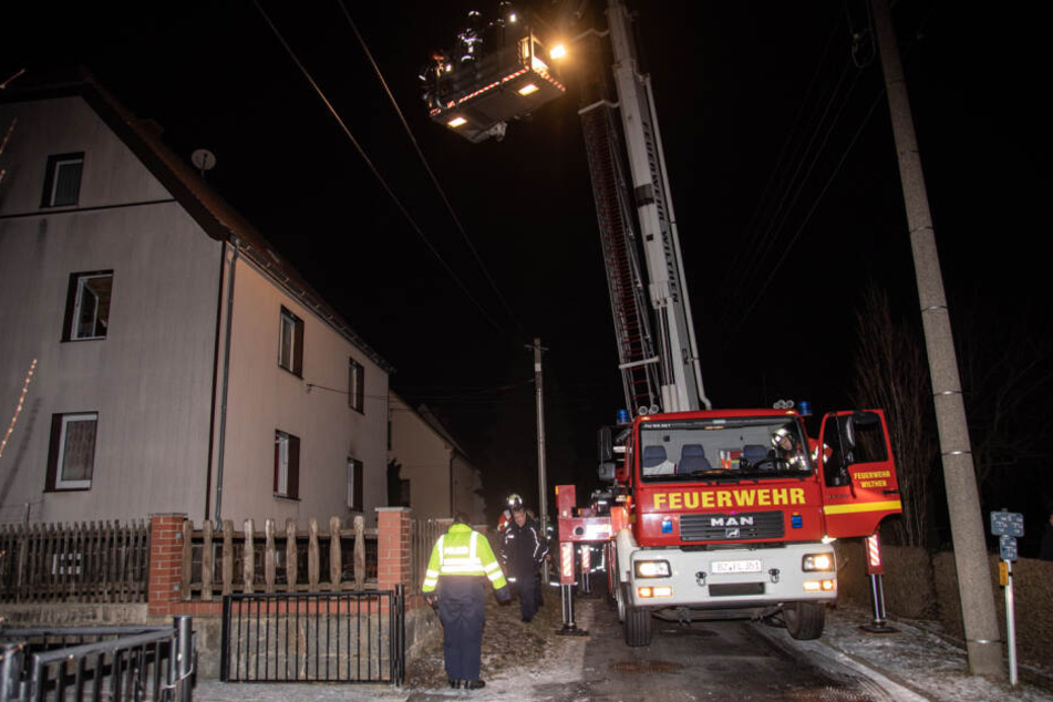 Das Haus konnte noch gerettet werden, bevor es vollständig abbrannte.