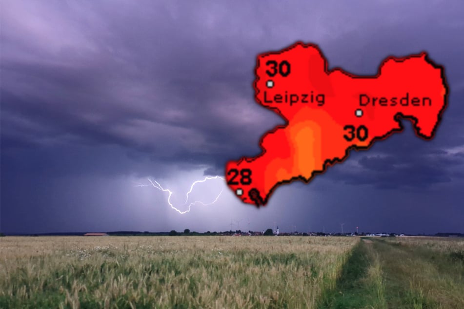 Die Experten vom DWD können Gewitter bis zum Donnerstag nicht ausschließen.