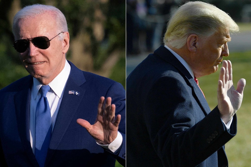 Donald Trump (r.) called for President Joe Biden to take a cognitive test, and claiming he himself has taken two of them.