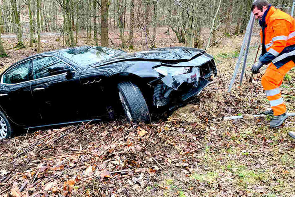 Der Maserati erlitt bei dem Unfall Sachschaden.