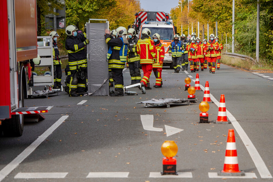 Die Einsatzkräfte üben bestimmte Szenarien, um im Ernstfall bestens vorbereitet zu sein.