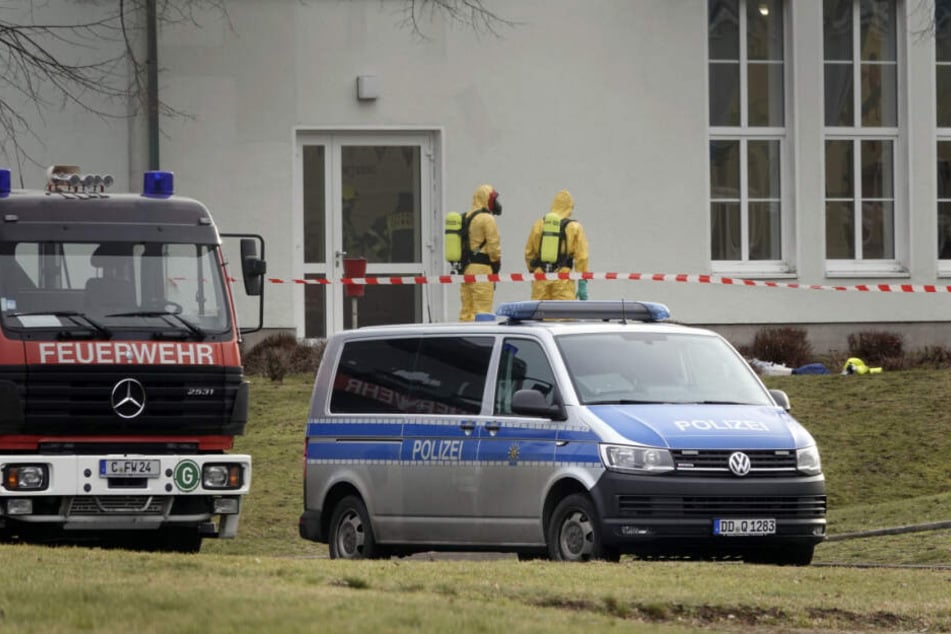 Eine unbekannte Postsendung sorgte in der Chemnitzer Erstaufnahmeeinrichtung für einen Großeinsatz.
