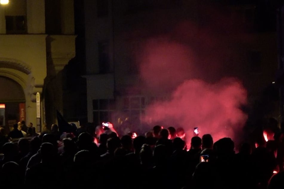 Am Sonntagabend kam es zu Demonstrationen in Köthen.