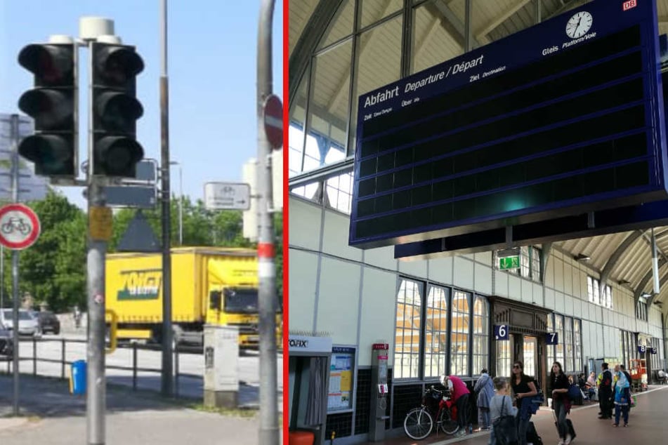 In Lübeck fielen Ampeln und Anzeigetafeln aus.