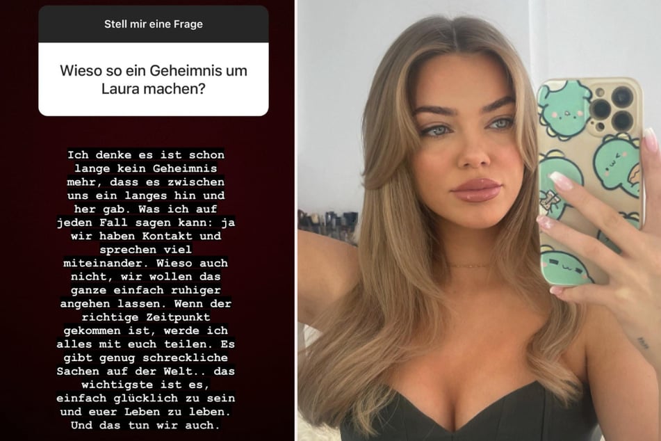 In einer Instagram-Story reagierte Pietro auf die Nachfragen zu seiner Ex-Freundin Laura Maria Rypa (26).
