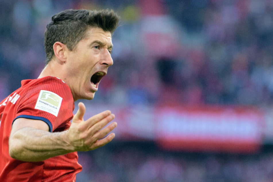Robert Lewandowski geriet mit seinem Mannschaftskollegen Kingsley Coman aneinander.