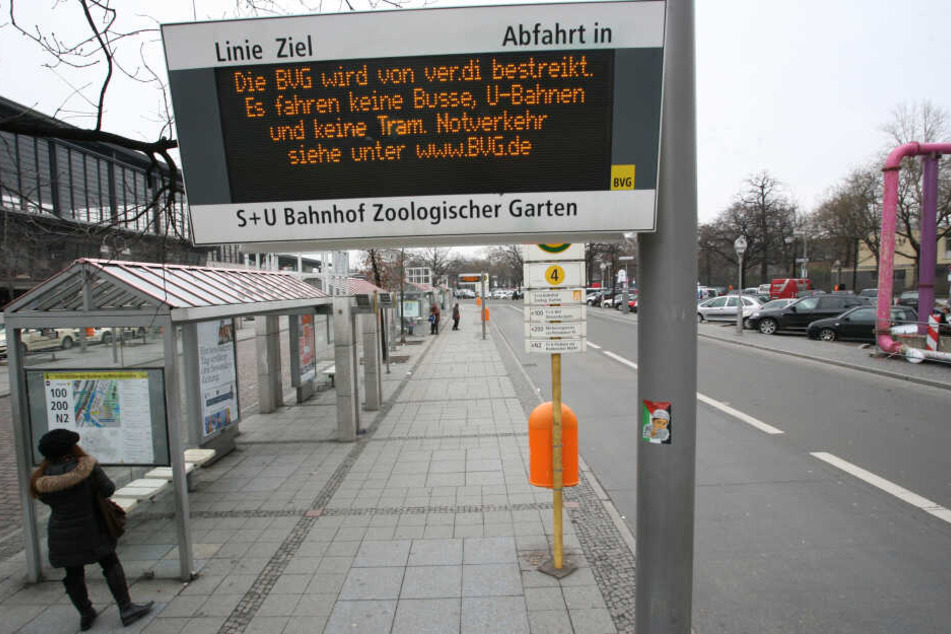 So sieht die Warnung der BVG aus