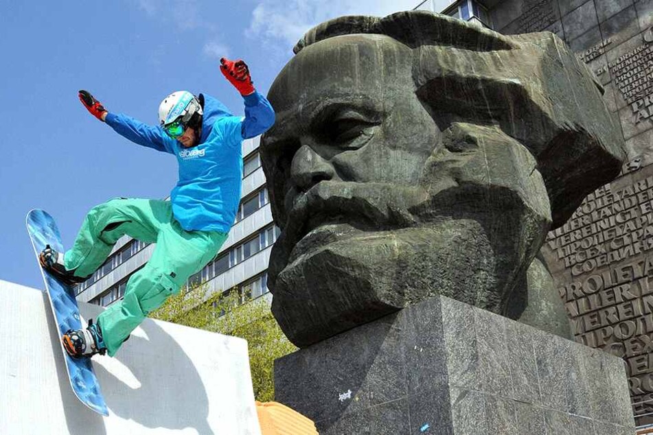 2013 wurde die Firma Mr. Snow gegründet. Das Spektakuläre: Mit Textil-Schnee können Snowboarder auch mitten in der City Fun haben.