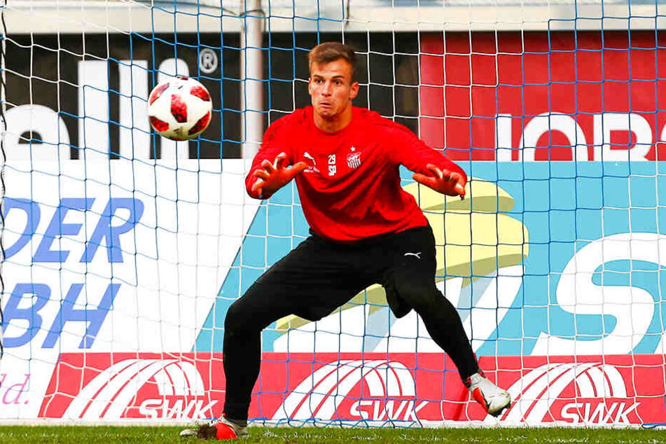 Ersatzkeeper Matti Kamenz wird im Sachsenpokal das FSV-Tor hüten.