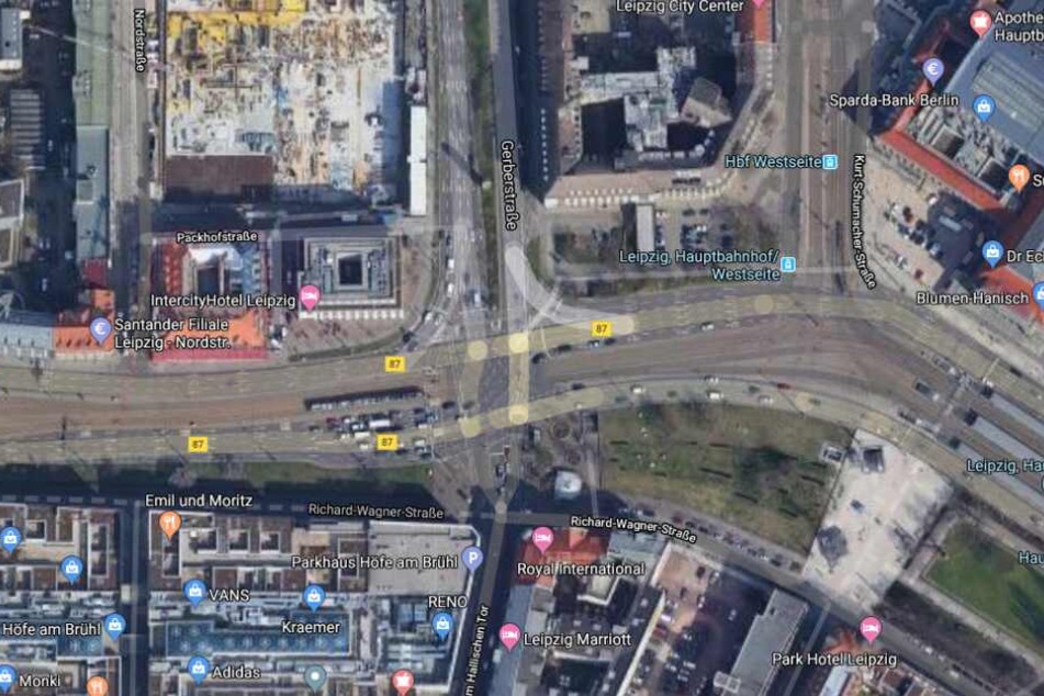 Der Vorfall ereignete sich auf der Kreuzung Tröndlinring und Gerberstraße.